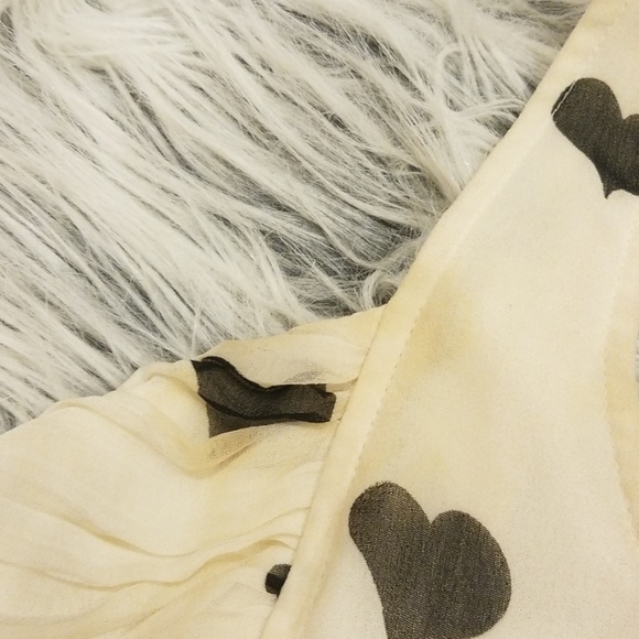 Cream Dress with Black Hearts from Delia's - Picture 6 of 6